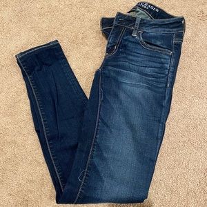 NWOT American Eagle low rise skinny jeans size 0
